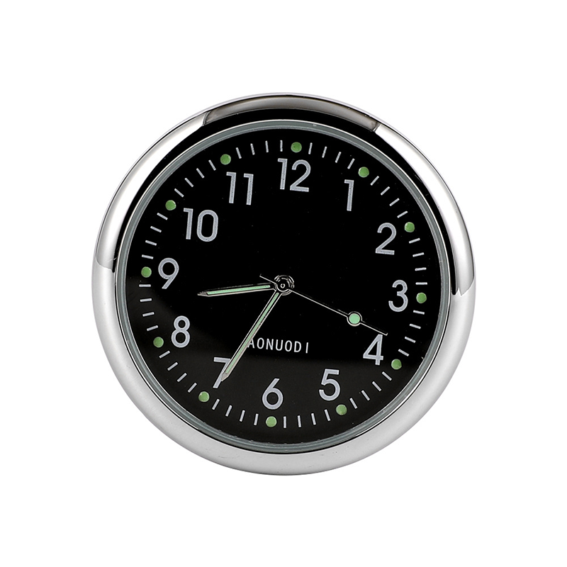 Mini Car Clock with Luminous Hands and Digital Readout, 4*4cm