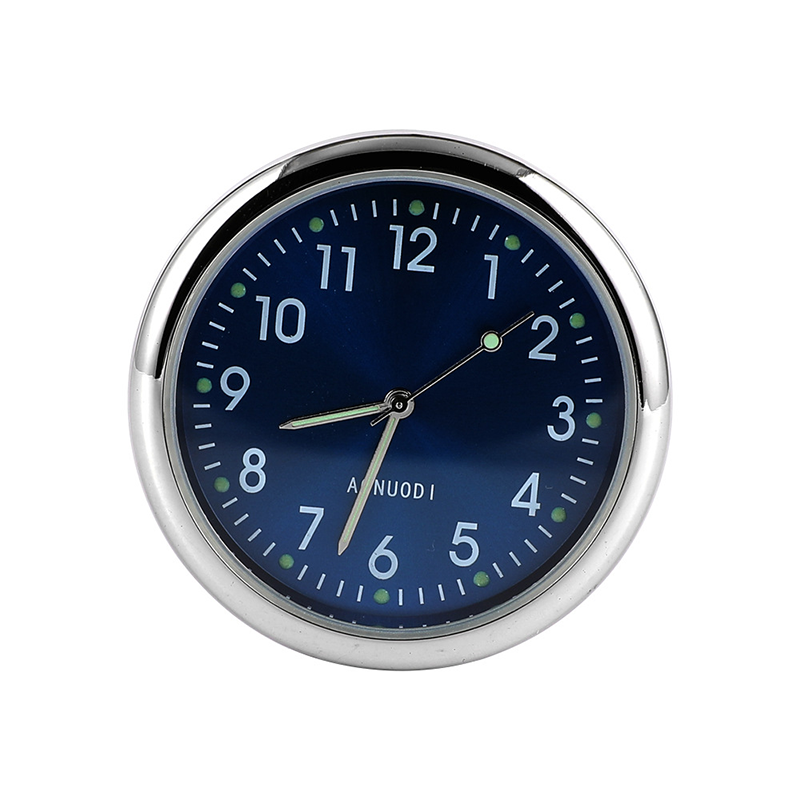 Mini Car Clock with Luminous Hands and Digital Readout, 4*4cm