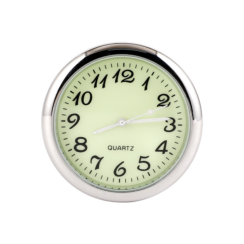Mini Car Clock with Luminous Hands and Digital Readout, 4*4cm