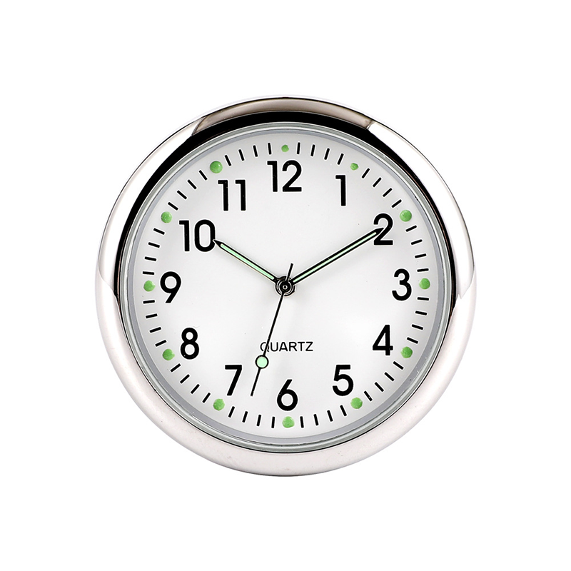 Mini Car Clock with Luminous Hands and Digital Readout, 4*4cm