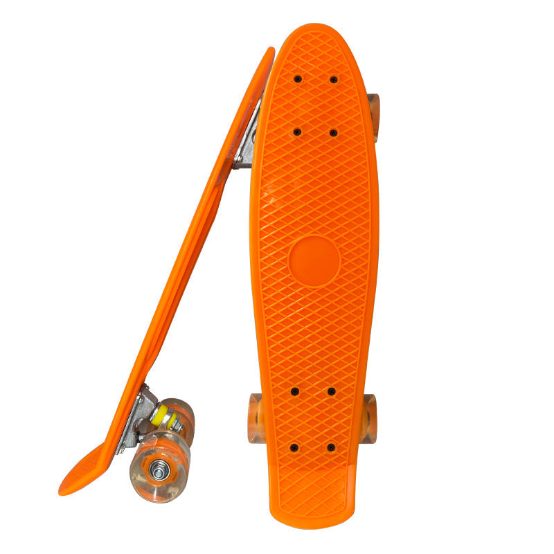 Mini Cruiser Skateboard with Ergonomic Shape and Smooth-Rolling Wheels