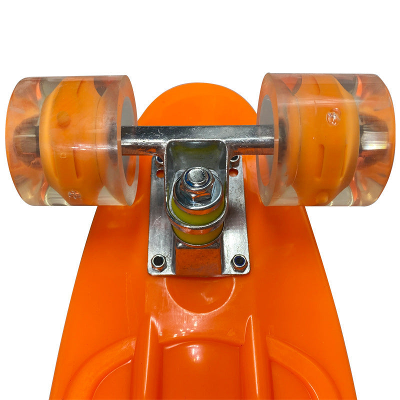 Mini Cruiser Skateboard with Ergonomic Shape and Smooth-Rolling Wheels
