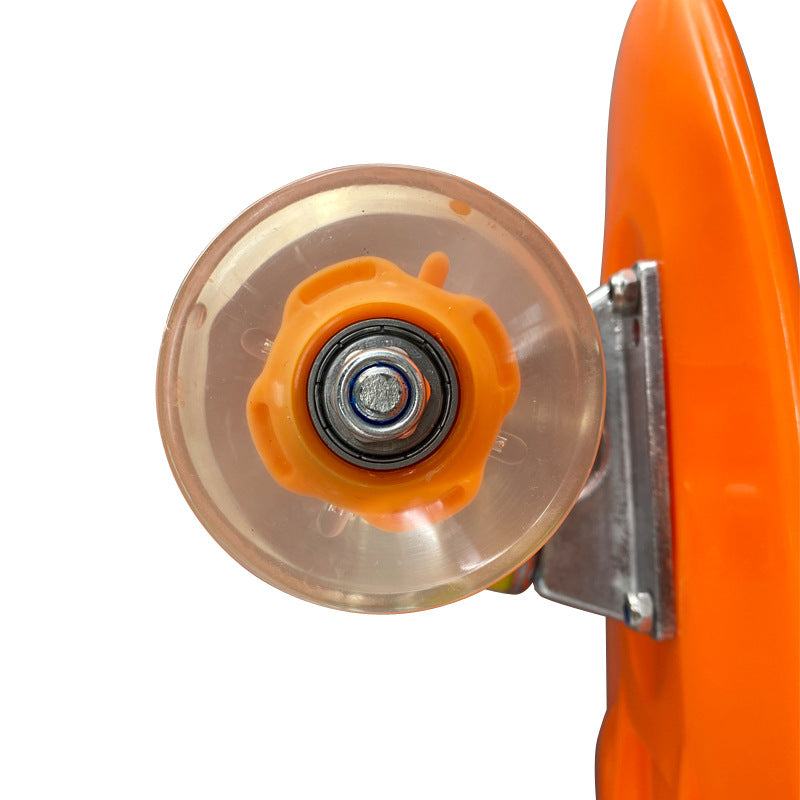 Mini Cruiser Skateboard with Ergonomic Shape and Smooth-Rolling Wheels