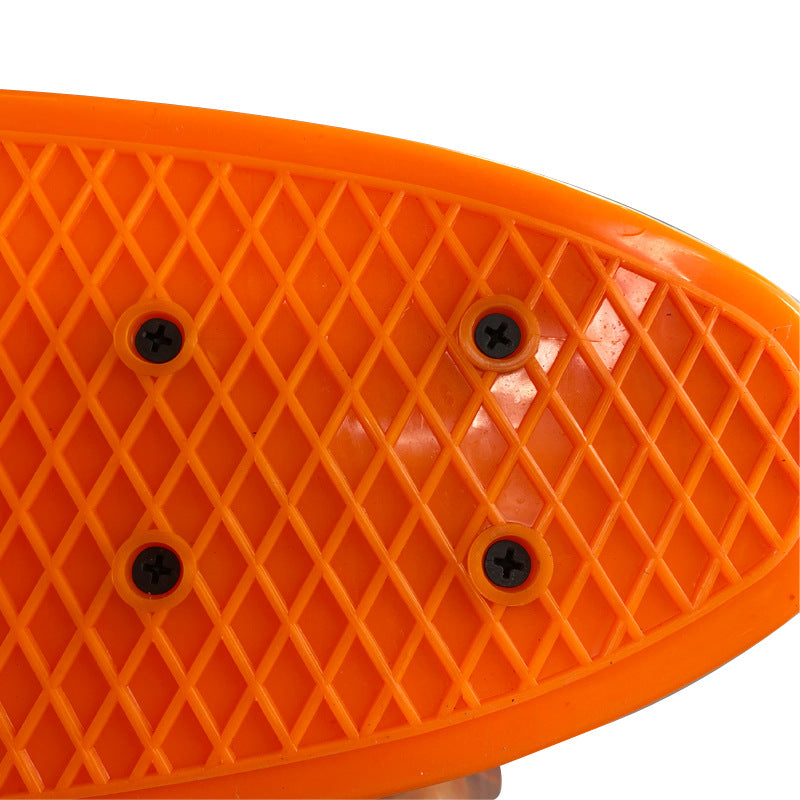 Mini Cruiser Skateboard with Ergonomic Shape and Smooth-Rolling Wheels