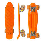 Mini Cruiser Skateboard with Ergonomic Shape and Smooth-Rolling Wheels