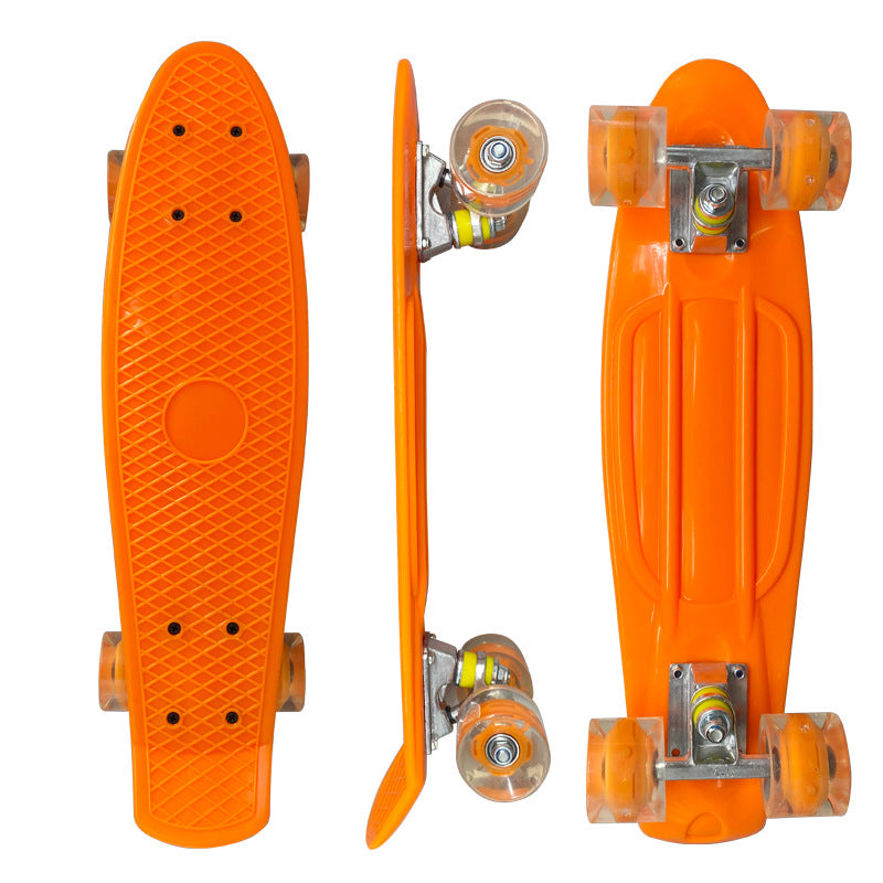 Mini Cruiser Skateboard with Ergonomic Shape and Smooth-Rolling Wheels