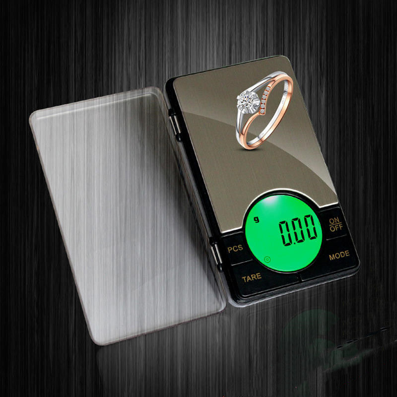 Mini Electronic Scale, 200g–1000g Capacity, 0.01g Resolution