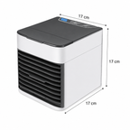 Mini Evaporative Air Cooler with Humidifier and 7-Colour LED