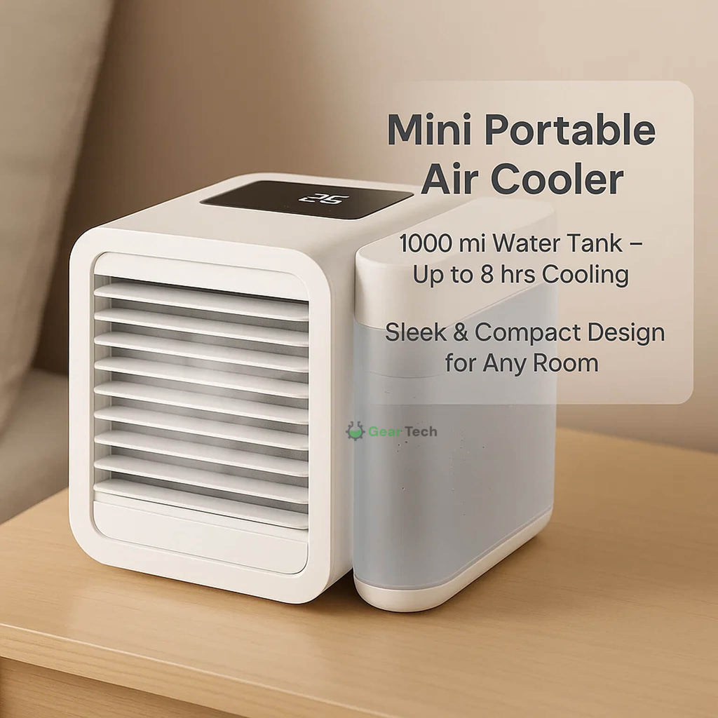 Mini Portable Evaporative Air Cooler with 1000 ml Water Tank