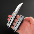 Mini Quick Flip Knife in D2 Steel with 5.5 cm Blade
