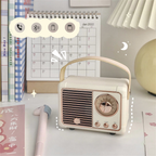 Mini Retro Radio Bluetooth Speaker, 7 × 9.5 × 5 cm