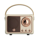 Mini Retro Radio Bluetooth Speaker, 7 × 9.5 × 5 cm