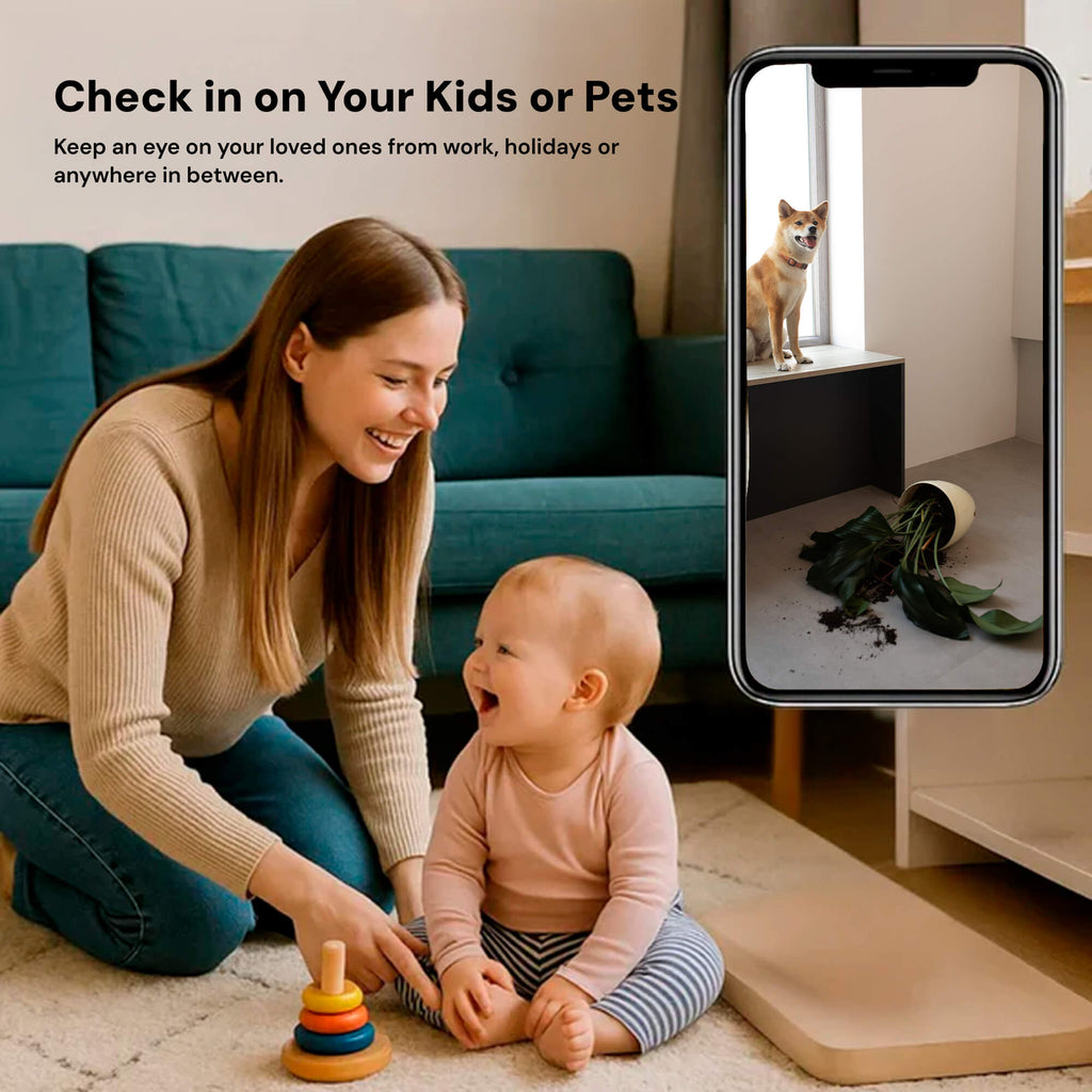 Mini Wireless 1080P Indoor Surveillance Camera with 140° Lens