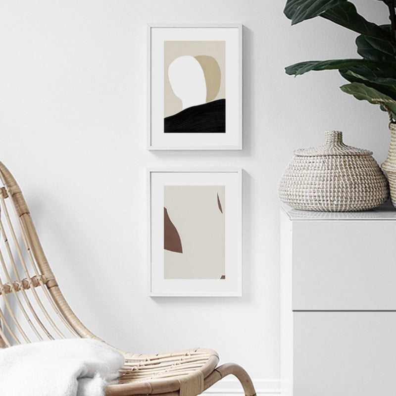 Elegant Minimalist Geometric Abstract Canvas Wall Art | Welvere-Welvere