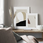 Elegant Minimalist Geometric Abstract Canvas Wall Art | Welvere-Welvere