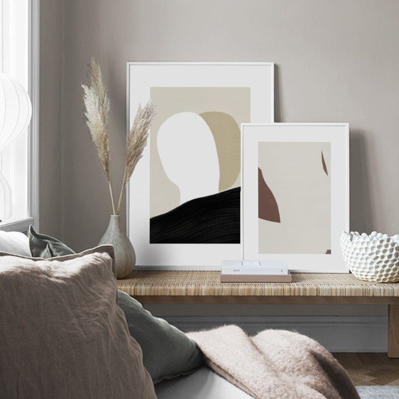 Elegant Minimalist Geometric Abstract Canvas Wall Art | Welvere-Welvere