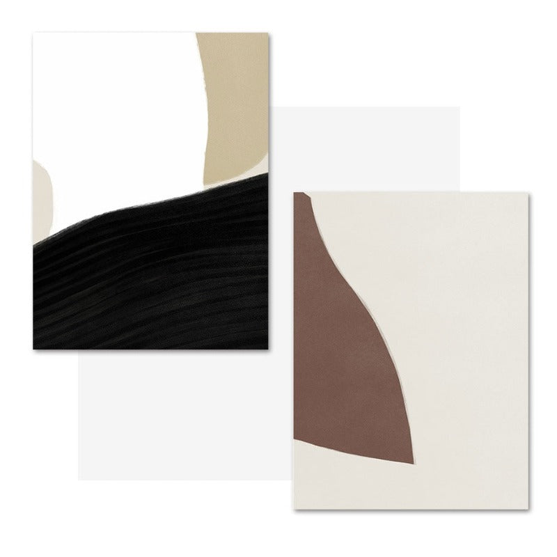 Elegant Minimalist Geometric Abstract Canvas Wall Art | Welvere-Welvere