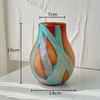 Mistmere Striped Glass Vase-Welvere