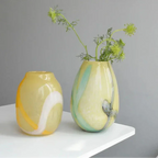 Mistmere Striped Glass Vase-Welvere