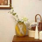 Mistmere Striped Glass Vase-Welvere
