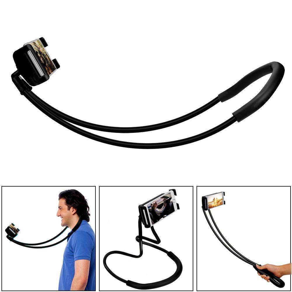 Flexible Neck Phone Holder for iPhone Android - 360° Rotation, 60cm Arm