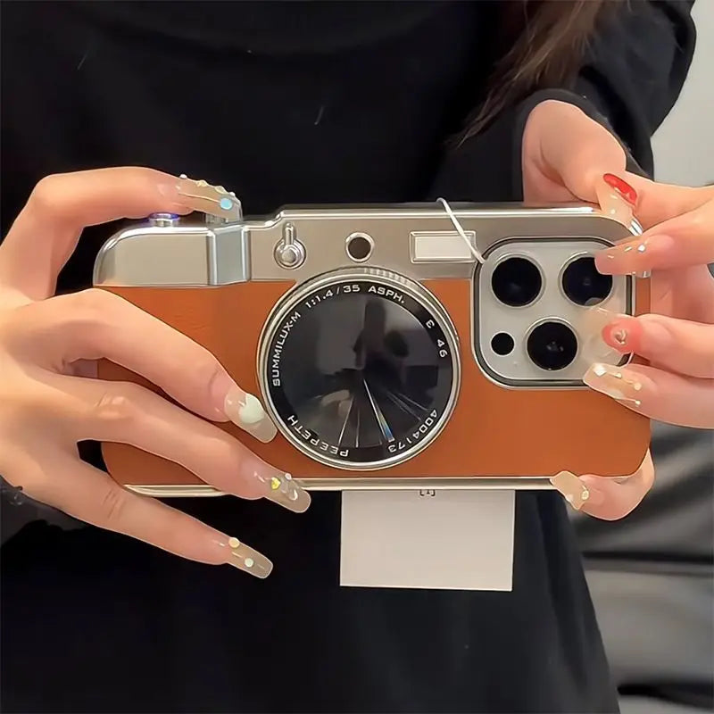 Retro Bluetooth Camera iPhone Case - External Photo Lens, Wireless Charging, view 10
