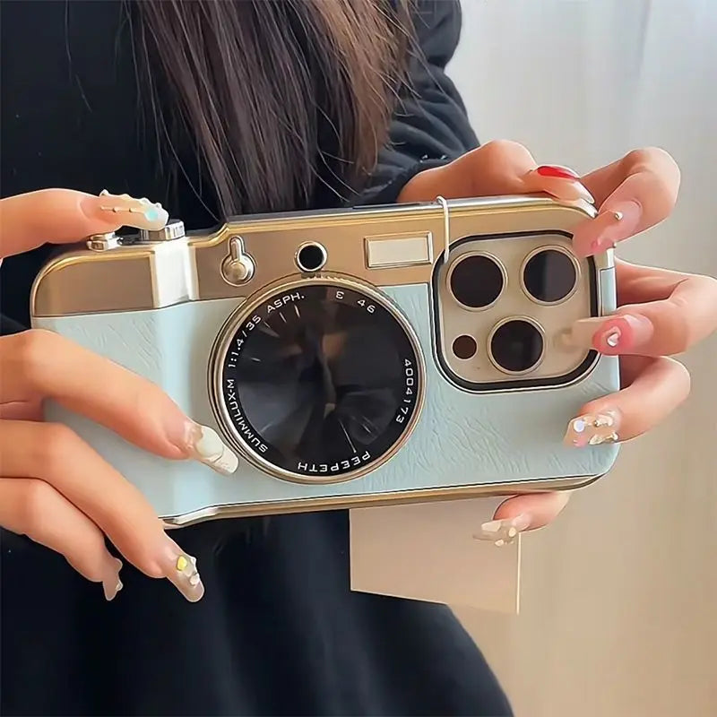 Retro Bluetooth Camera iPhone Case - External Photo Lens, Wireless Charging, view 12