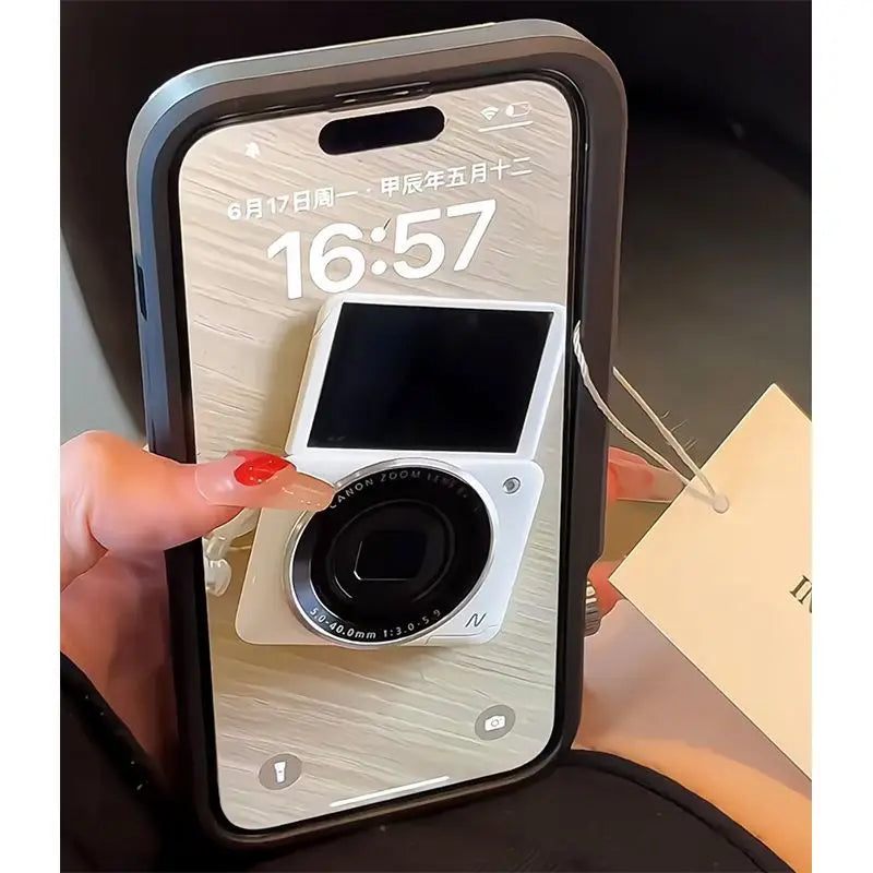 Retro Bluetooth Camera iPhone Case - External Photo Lens, Wireless Charging, view 5