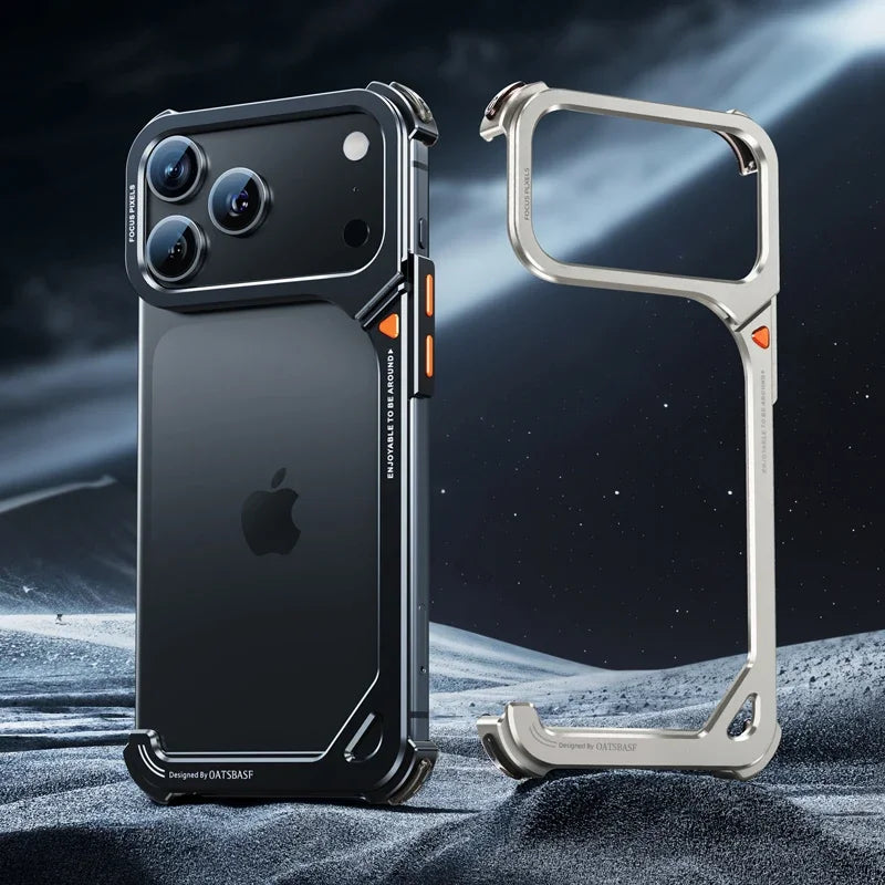 Metal Frameless Bumper Case for iPhone 17 - Magnetic, Lightweight, view 2