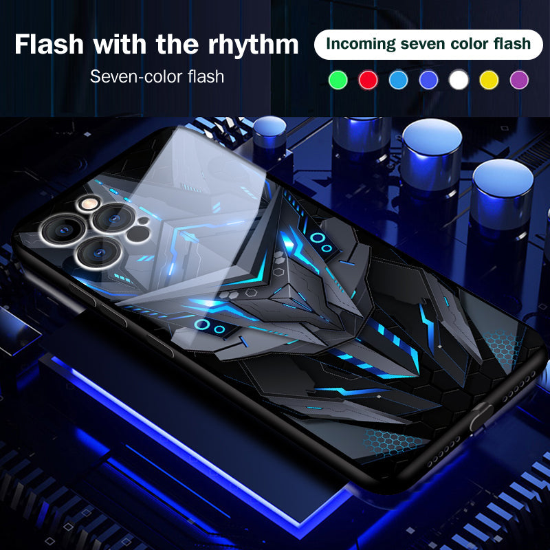 Mecha Smart Flash Phone Case for Apple - Protective, Enhanced Lighting, view 3