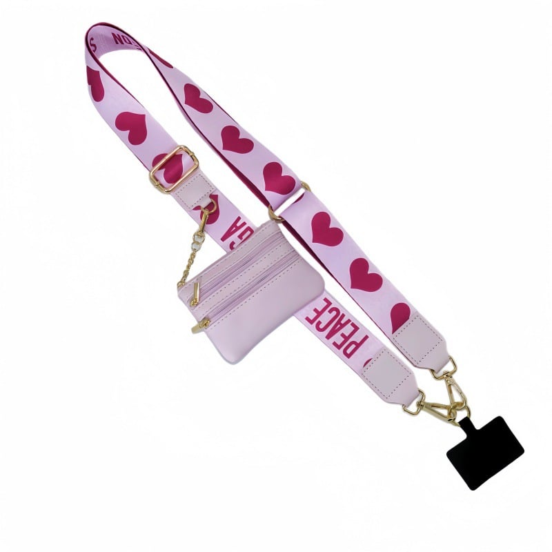 Adjustable Phone Lanyard Crossbody Strap with Wallet - Universal Compatibility, view 14