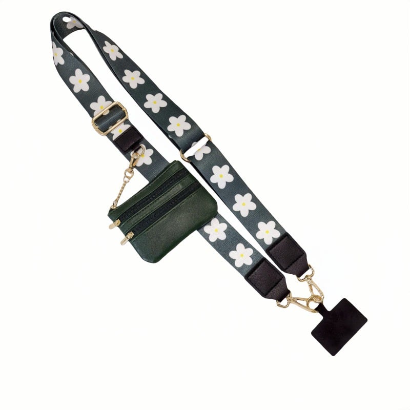 Adjustable Phone Lanyard Crossbody Strap with Wallet - Universal Compatibility, view 16