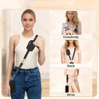 Adjustable Phone Lanyard Crossbody Strap with Wallet - Universal Compatibility, view 5