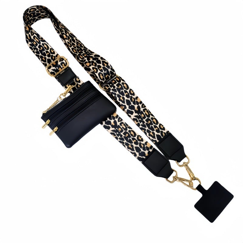 Adjustable Phone Lanyard Crossbody Strap with Wallet - Universal Compatibility, view 9