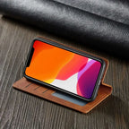 iPhone Leather Case with Magnetic Closure - Fits iPhone 7 to 15, Premium Leather, view 2
