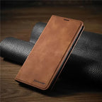 iPhone Leather Case with Magnetic Closure - Fits iPhone 7 to 15, Premium Leather, view 5