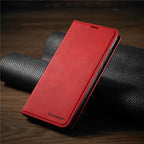 iPhone Leather Case with Magnetic Closure - Fits iPhone 7 to 15, Premium Leather, view 6