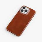 Oil Wax Genuine Leather Apple iPhone Case - Fits iPhone 13 to 16