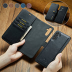 2 in 1 Removable Flip Leather Case for Samsung Galaxy Phones