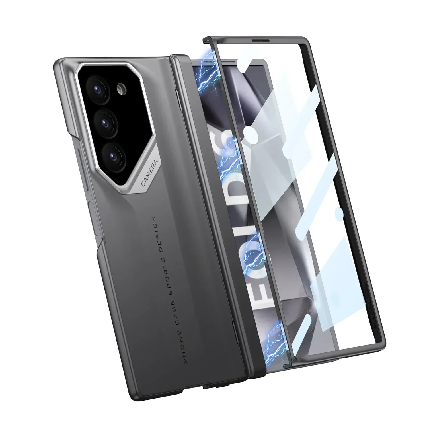 Samsung Galaxy Z Fold6 Ultra-Thin Matte Phone Case - 0.5 mm, Anti-Fingerprint, view 6