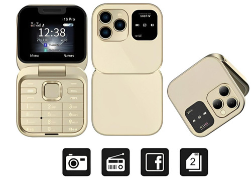 Folding Dual SIM Phone - TF Card Slot, HD Rear Camera, view 17