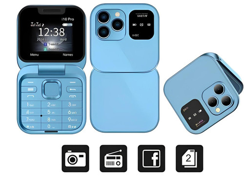 Folding Dual SIM Phone - TF Card Slot, HD Rear Camera, view 2