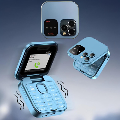 Folding Dual SIM Phone - TF Card Slot, HD Rear Camera, view 4