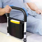 Bed Side Rails for Elderly - Reinforced Steel, Padded Grip, Tool-Free Install, view 2
