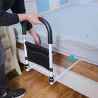 Bed Side Rails for Elderly - Reinforced Steel, Padded Grip, Tool-Free Install, view 3