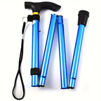 Adjustable Folding Telescopic Walking Stick - Non-Slip Rubber Tip, Lightweight, view 4