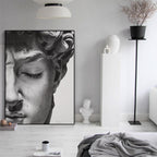 Contemporary David Plaster Sculpture Canvas Wall Art | Welvere-Welvere