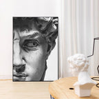 Contemporary David Plaster Sculpture Canvas Wall Art | Welvere-Welvere