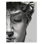 Contemporary David Plaster Sculpture Canvas Wall Art | Welvere-Welvere