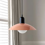 Modern Macaron Bauhaus Iron Pendant Light, 32cm, Adjustable 1.5m Cord